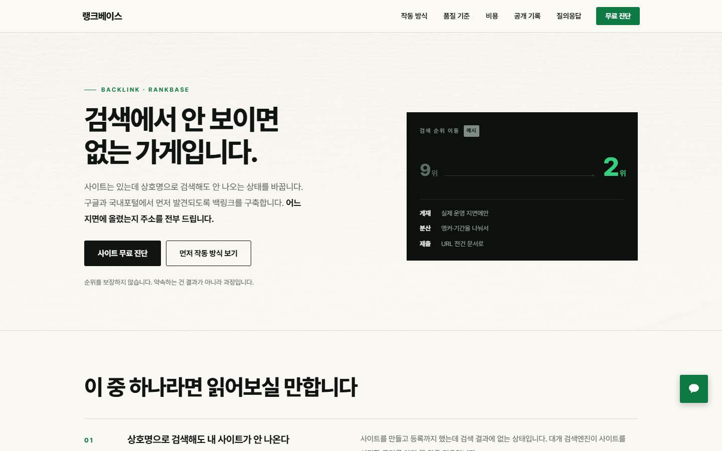 순위 계기 안